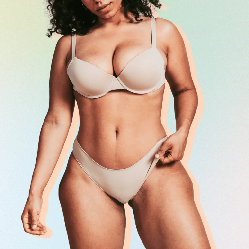 Curvy Female Posing in Studio Body Positive