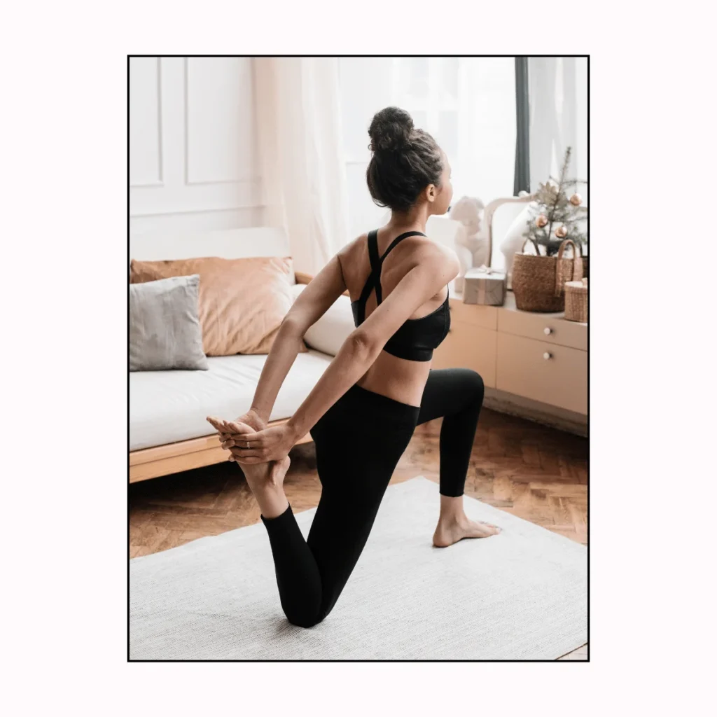 Woman Exercising at Home